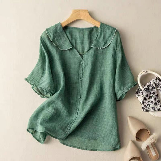 Brigette™ | Blouse élégante en Coton